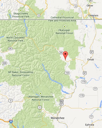 Twisp is surrounded on all sides by National Forests.